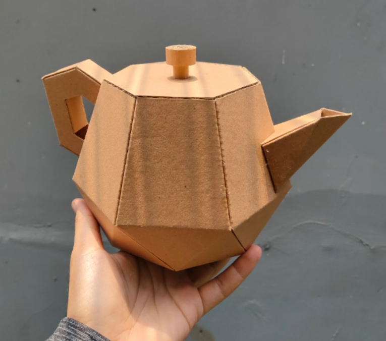 Cute Cardboard Teapot Templates