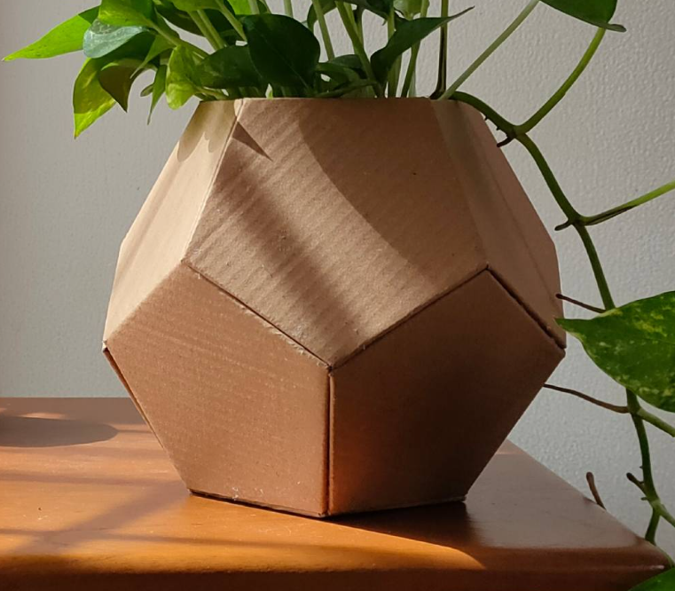 Dedocahedron Cardboard Vase Cover Templates