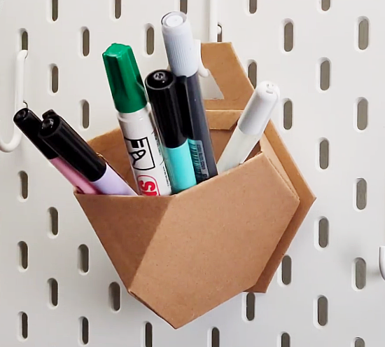 Cardboard Hanging Organizer Templates