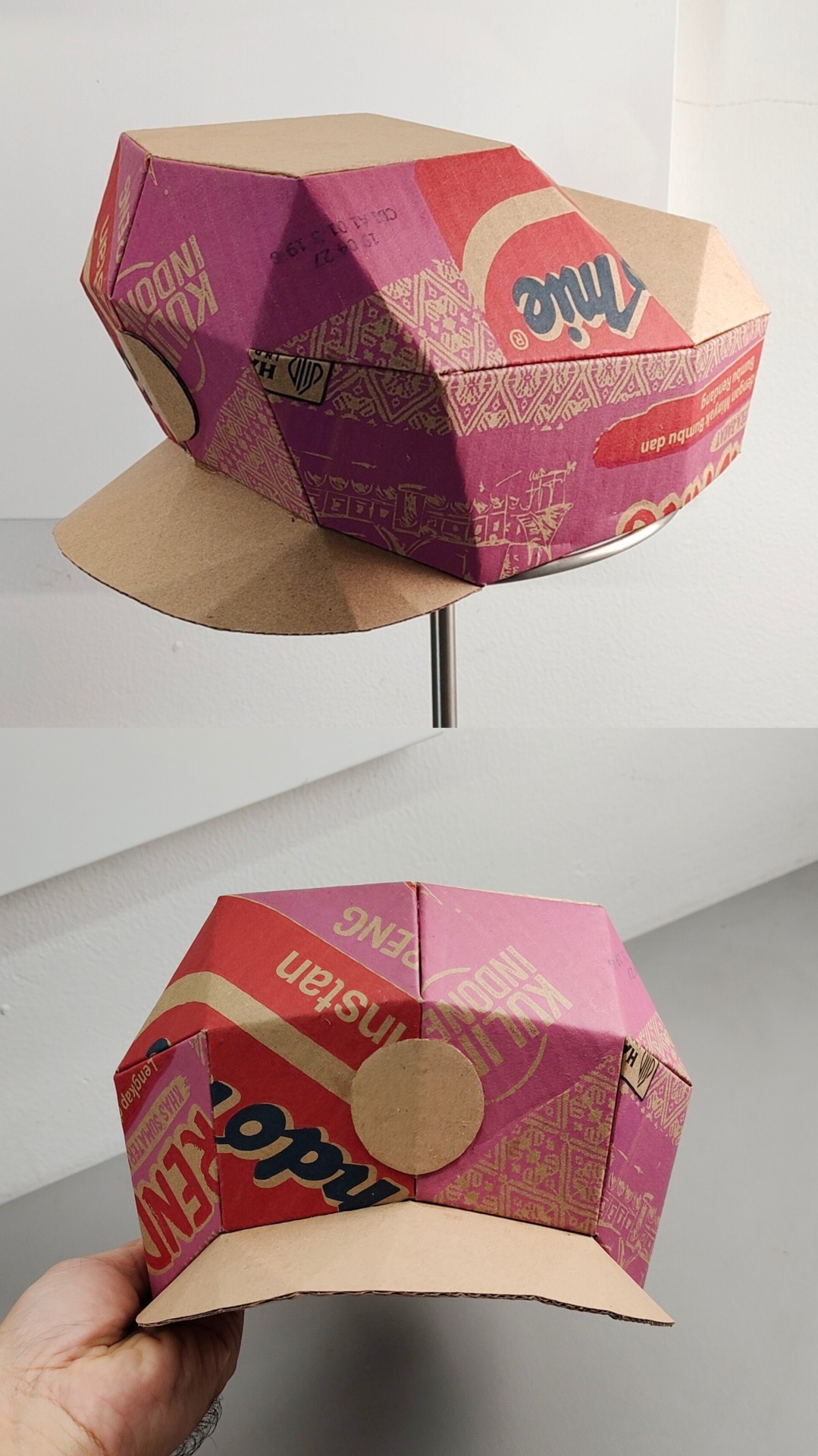 Finished DIY Cardboard  template